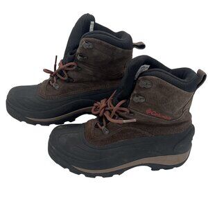 Columbia Mens Brown Winter Hiking Boots 8.5 Snowproof Insulation Durable Sole